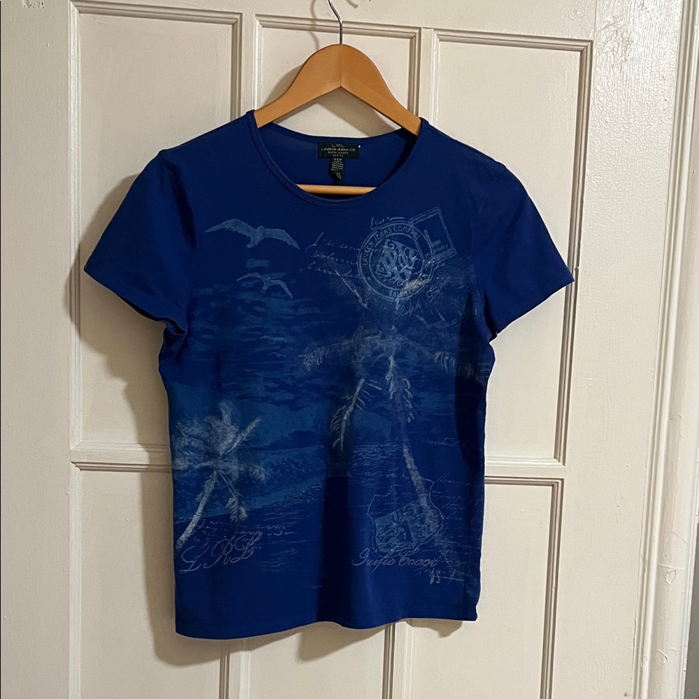 Ralph Lauren Blue Graphic Tee